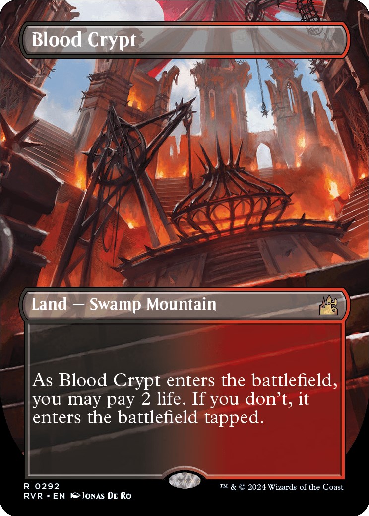 Blood Crypt (Borderless) - Ravnica Remastered - Magic: The Gathering