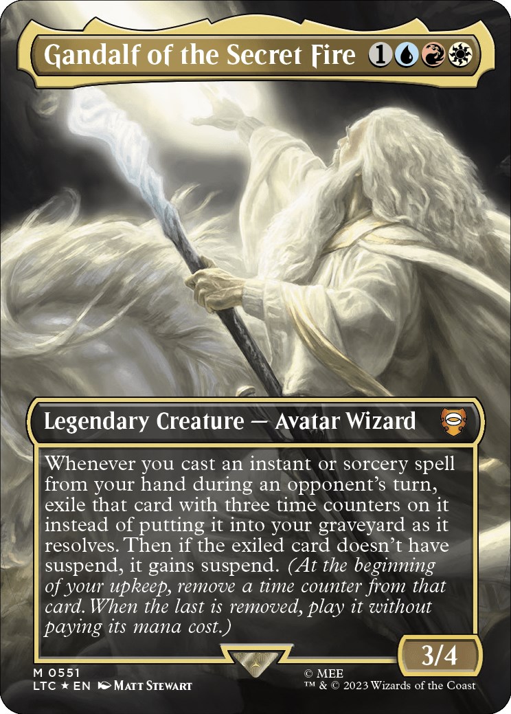 Gandalf of the Secret Fire (Borderless) (Surge Foil)