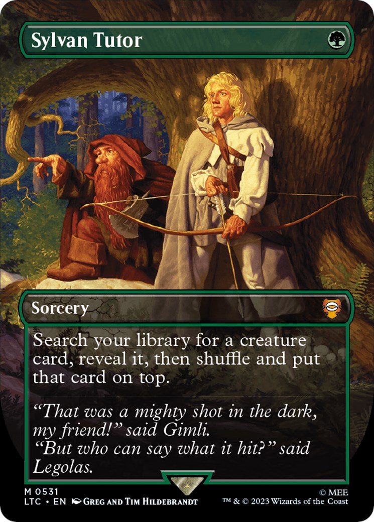 sylvan-tutor-borderless-commander-the-lord-of-the-rings-tales-of