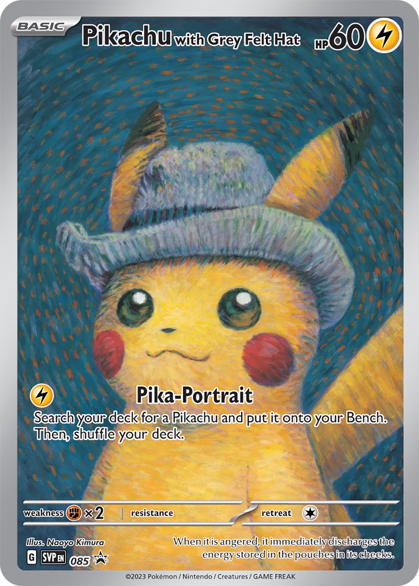 Pikachu with Grey Felt Hat - SV: Scarlet & Violet Promo Cards - Pokemon