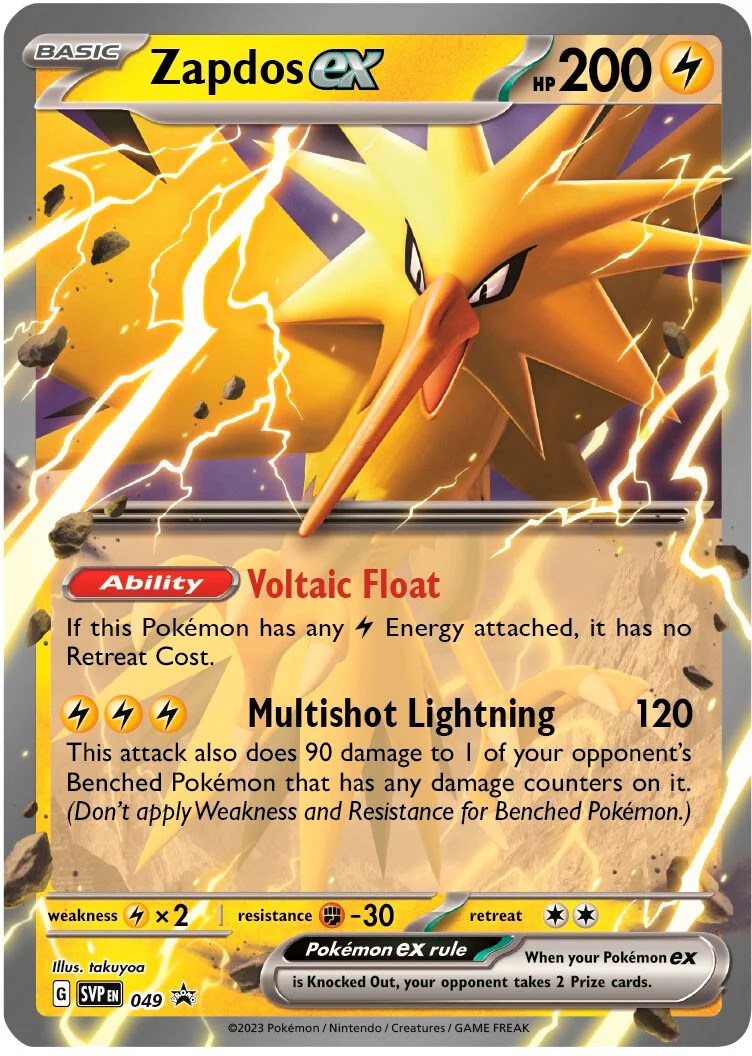 Pokemon Card Zapdos Sm159 near Mint + Eng Rare Foil Prerelase Team Up