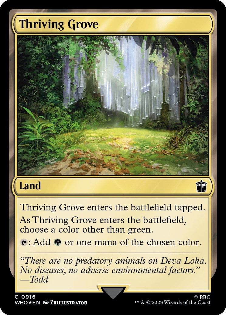 Thriving Grove (Surge Foil) - Universes Beyond: Doctor Who - Magic: The ...