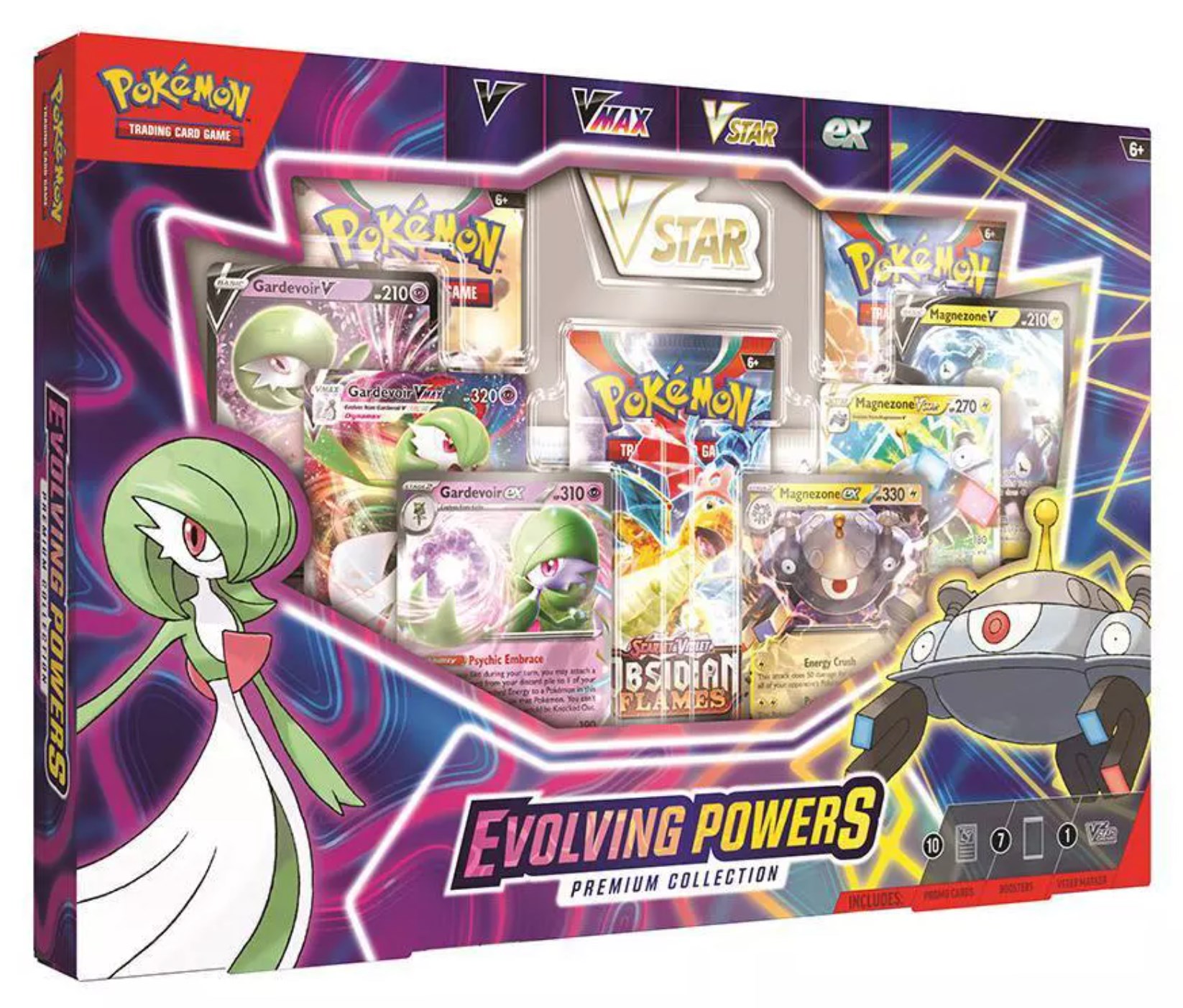 Pokemon Mega Powers Collection Box with 50 Sleeves, Deck Box