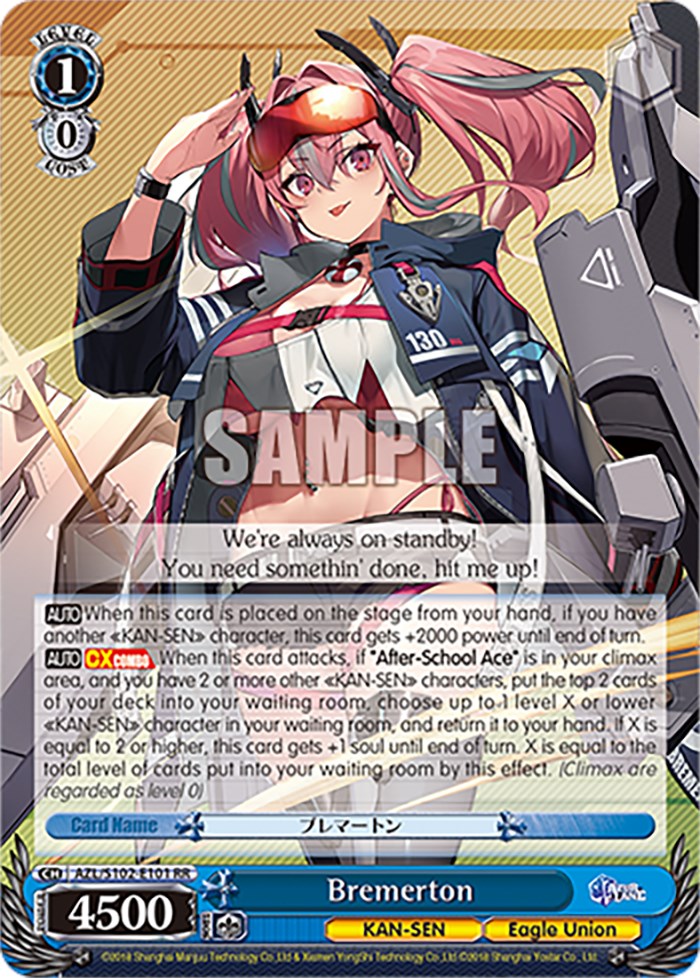 Bremerton Azur Lane Weiss Schwarz