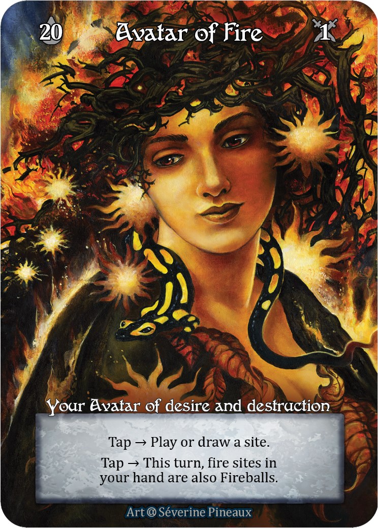 Avatar Of Fire (foil) - Alpha - Sorcery: Contested Realm