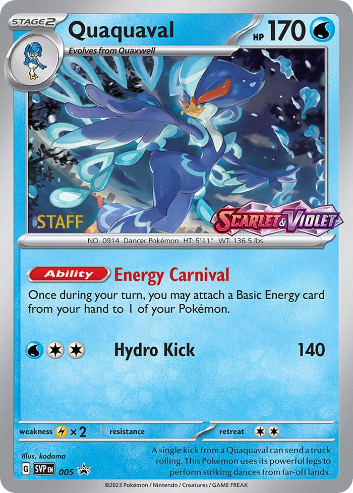 Quaquaval - 005 (Prerelease) [Staff] card artwork