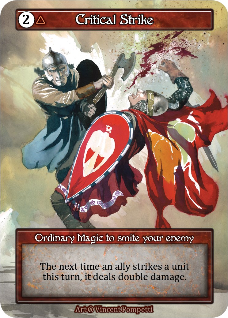 Critical Strike (Foil) - Beta - Sorcery: Contested Realm