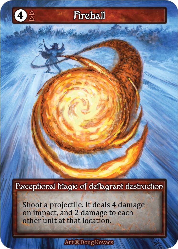 Fireball (Foil) - Beta - Sorcery: Contested Realm