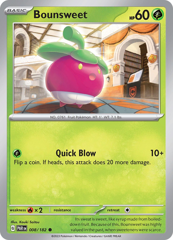 Bounsweet card artwork