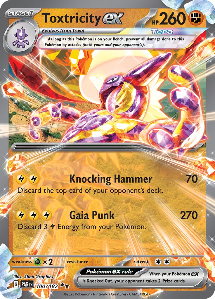 2023 Pokemon TCG Tapu Koko ex Paradox Rift 068/182 Holo Double Rare