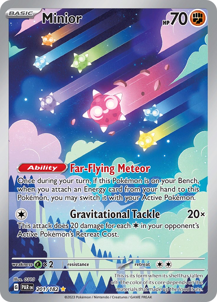 Minior 201 182 SV04 Paradox Rift Pokemon minior-201-182-sv04-paradox-rift-pokemon
