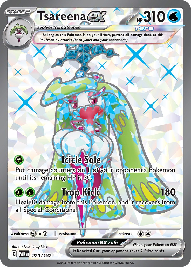 Tsareena ex - 220/182 - SV04: Paradox Rift - Pokemon