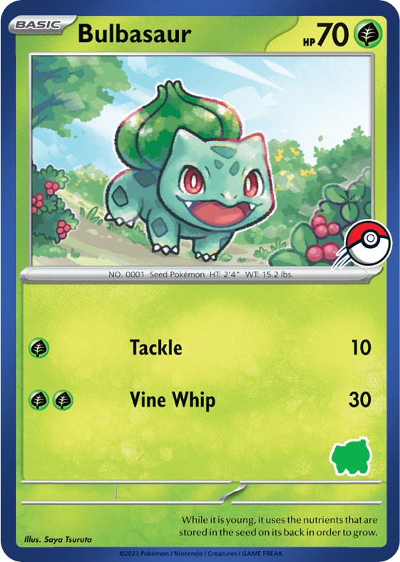 Bulbasaur (Blue Border) - My First Battle - Pokemon