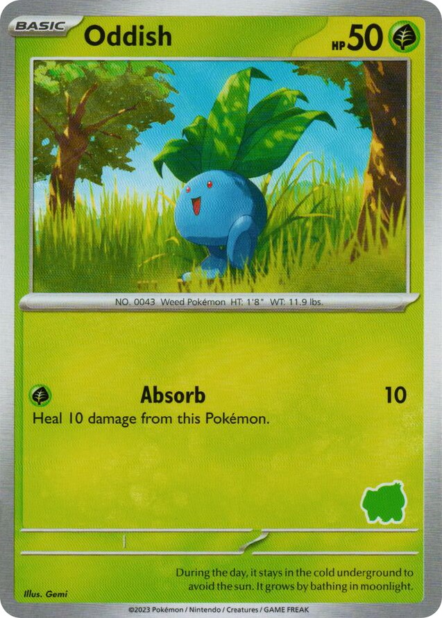 Oddish card artwork