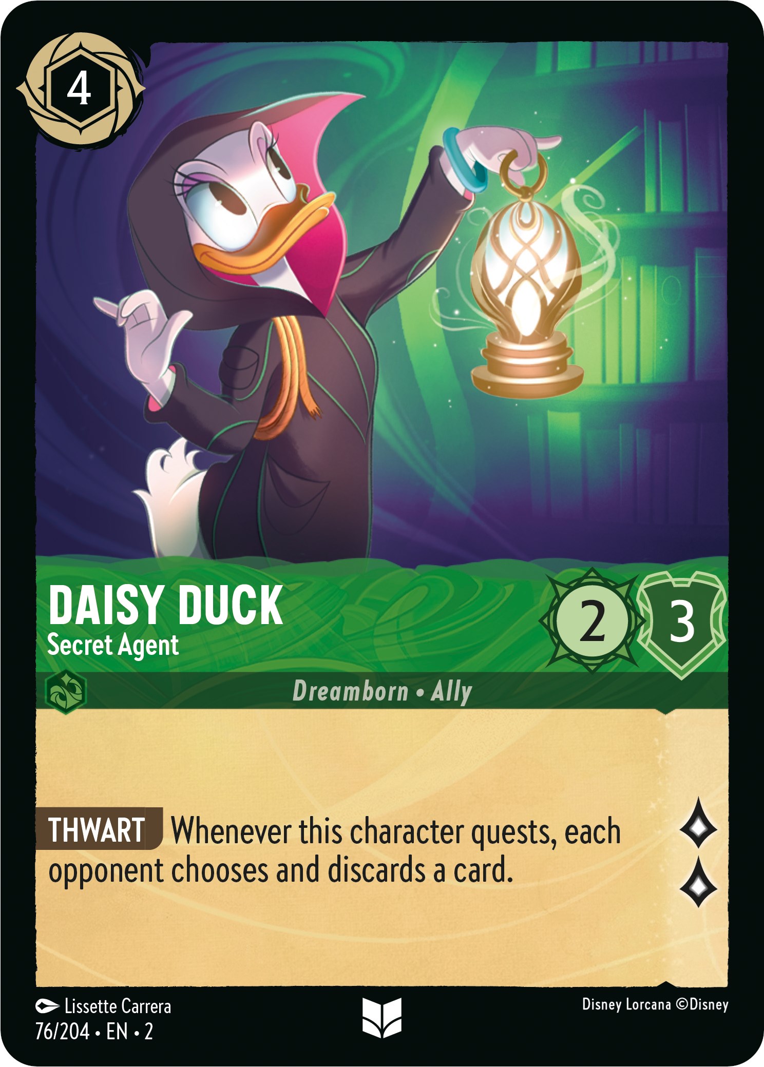 Daisy Duck - Secret Agent - Rise of the Floodborn - Disney Lorcana