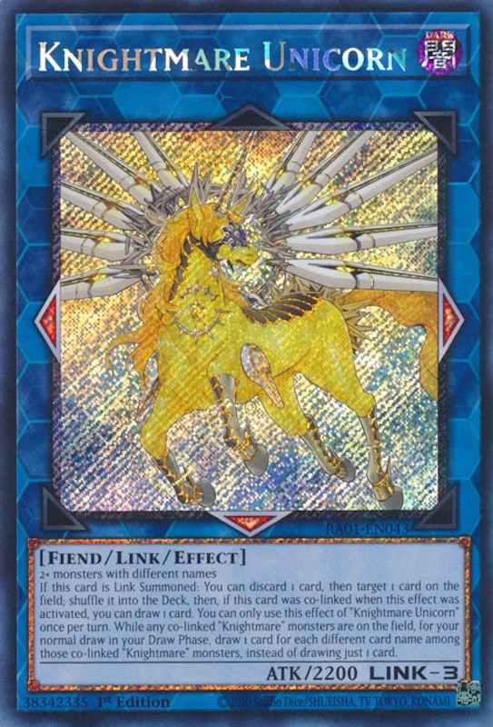 Knightmare Unicorn (Platinum Secret Rare) - 25th Anniversary Rarity ...