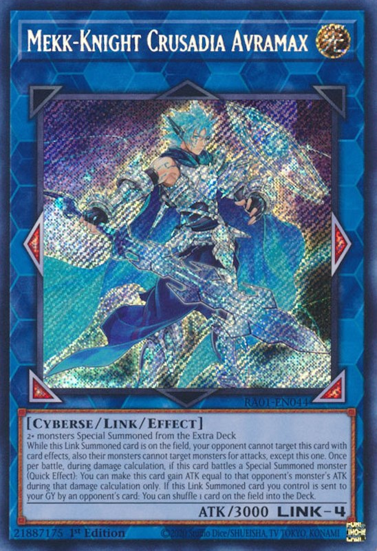 Mekk-Knight Crusadia Avramax (Secret Rare) - 25th Anniversary Rarity ...