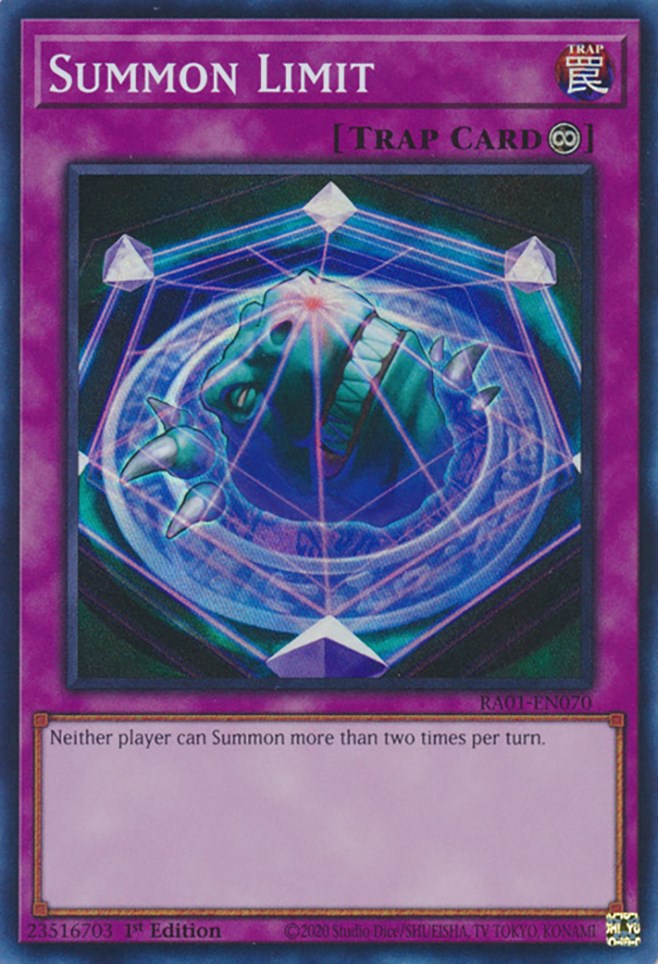 Summon Limit 25th Anniversary Rarity Collection YuGiOh