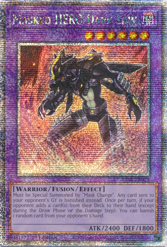 Masked HERO Dark Law (Quarter Century Secret Rare) 25th Anniversary