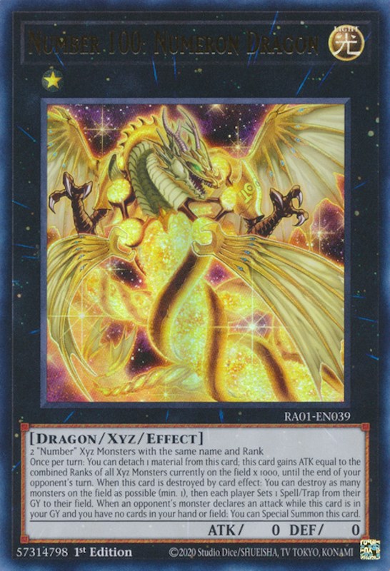 Number 100: Numeron Dragon (UR) - 25th Anniversary Rarity Collection ...