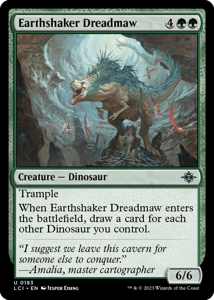 Earthshaker Dreadmaw The Lost Caverns Of Ixalan Magic The Gathering