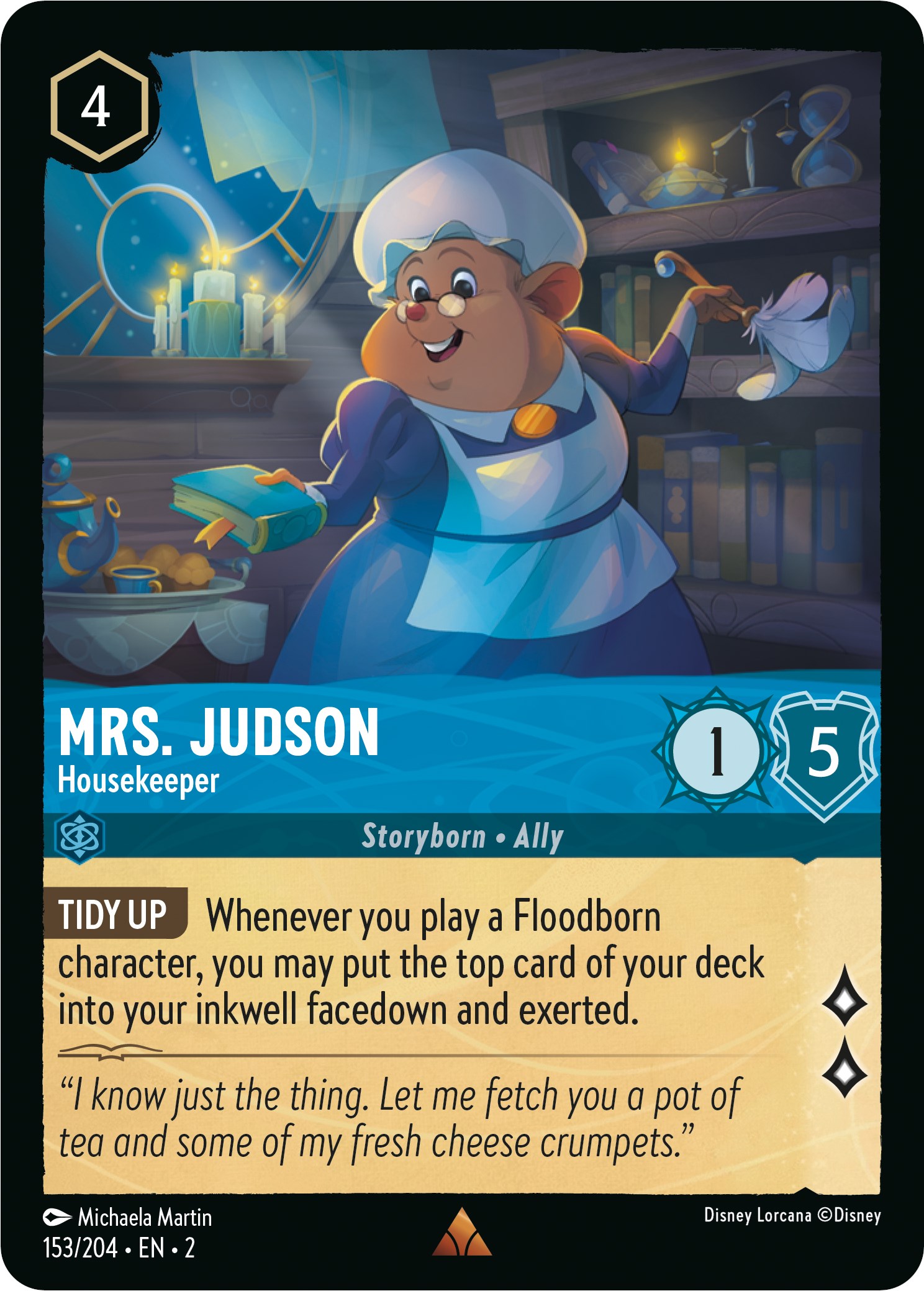 Mrs. Judson - Housekeeper - Rise of the Floodborn - Disney Lorcana