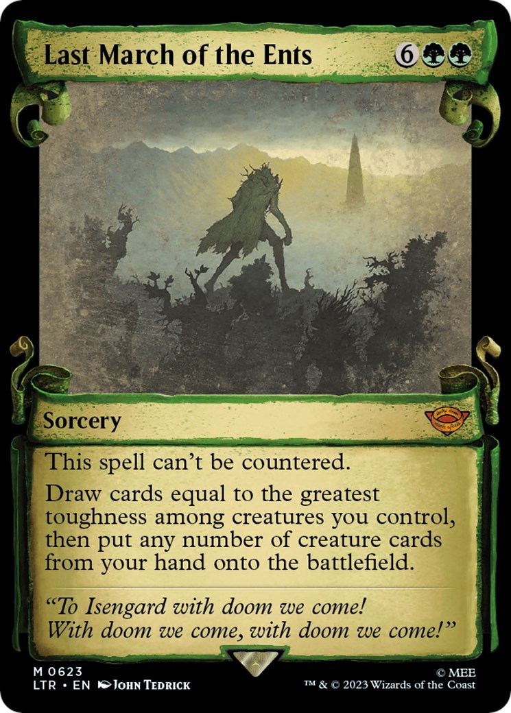 Last march of the ents showcase scrolls universes beyond the lord