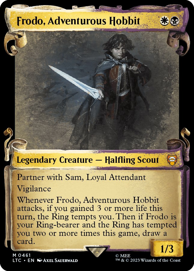 Frodo, Adventurous Hobbit (Showcase Scrolls) - Commander: The Lord of ...