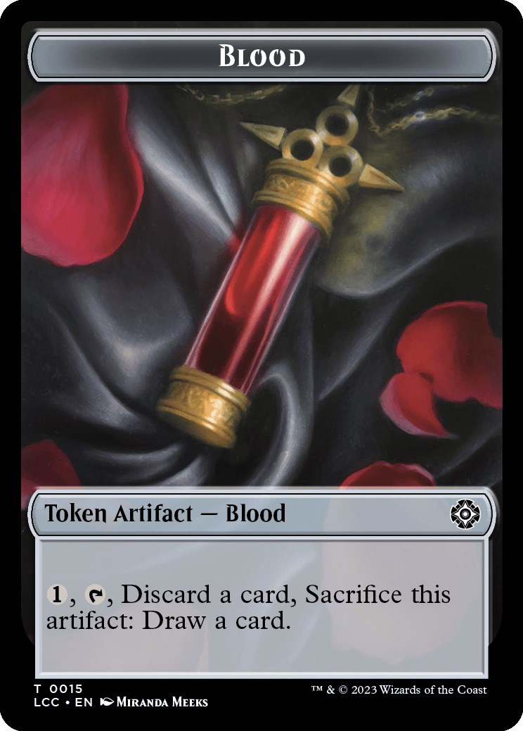 Blood // Vampire (0004) Double-Sided Token - Commander: The Lost ...