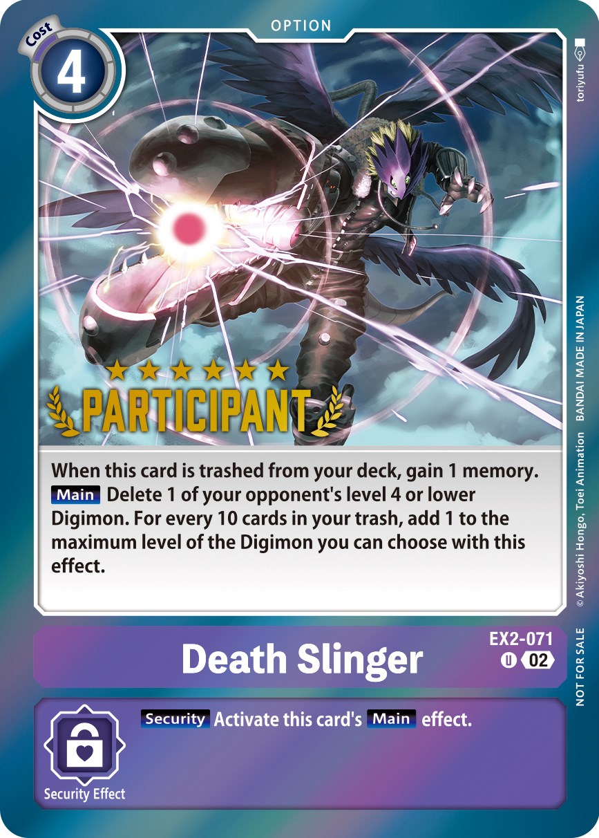 Death Slinger (Digimon 3On3 November 2023 Participation) Digital