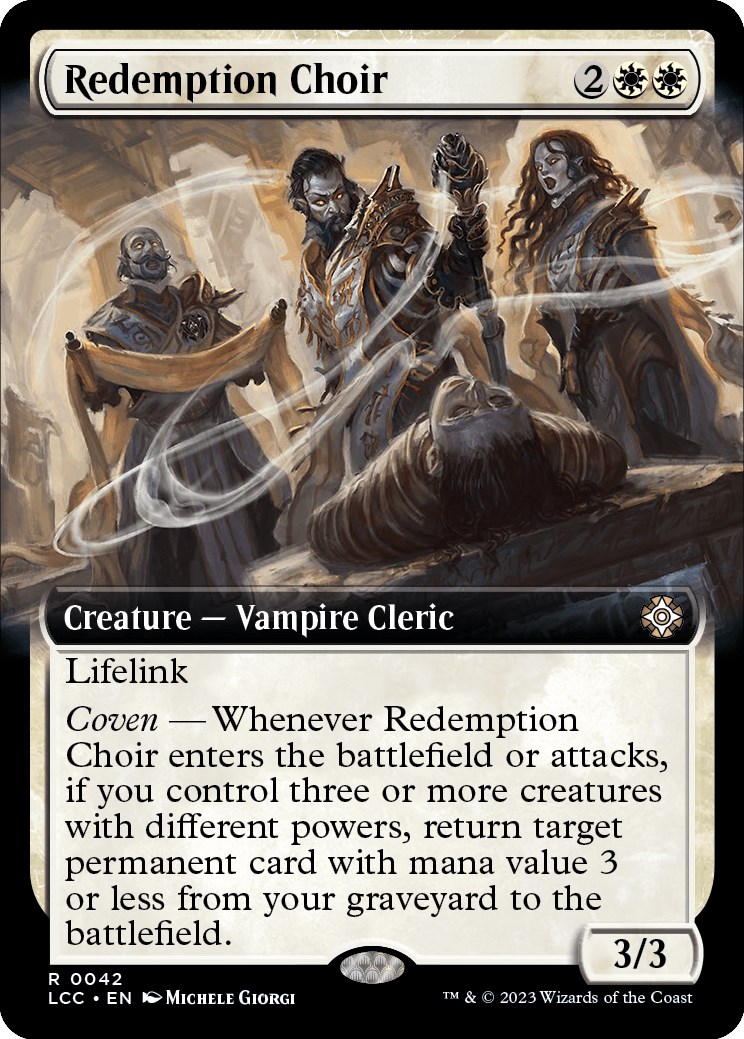 Redouble Magic Redemption Choir (Extended Art) - Commander: The Lost Caverns of Ixalan ...
