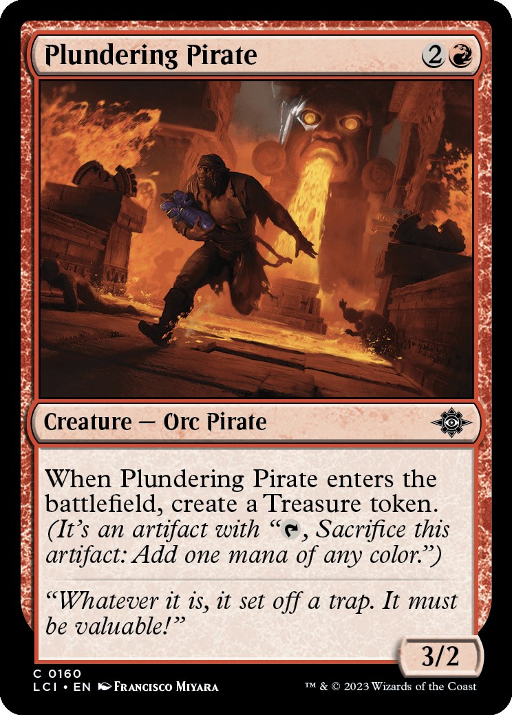 Plundering Pirate - The Lost Caverns of Ixalan - Magic: The Gathering