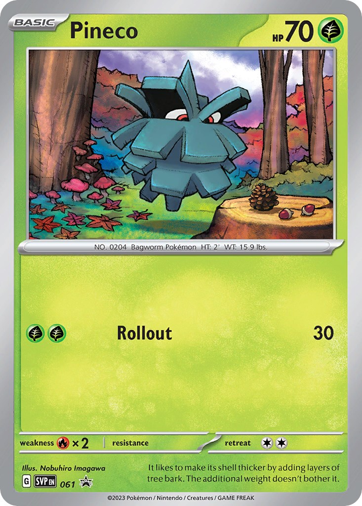 Pineco card artwork