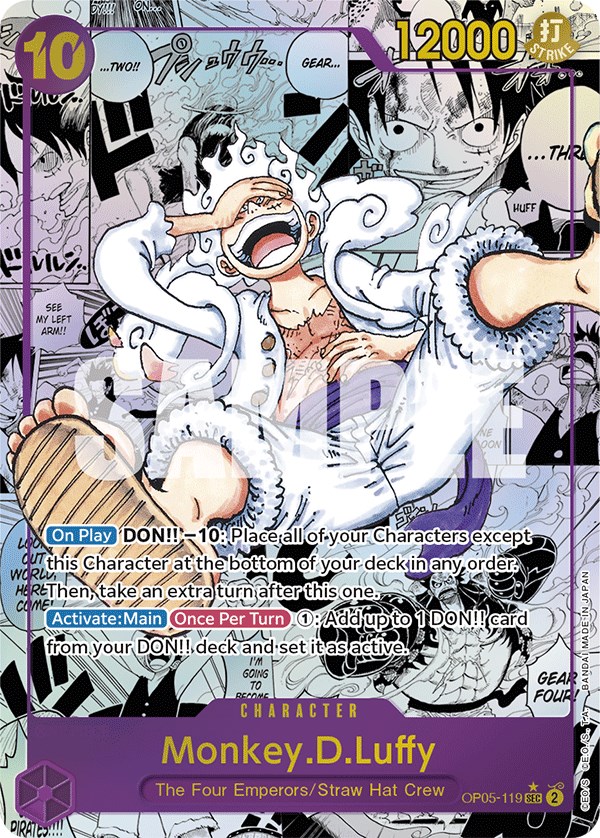 Monkey.D.Luffy (119) (Alternate Art) (Manga) - Awakening of the New Era - One  Piece Card Game