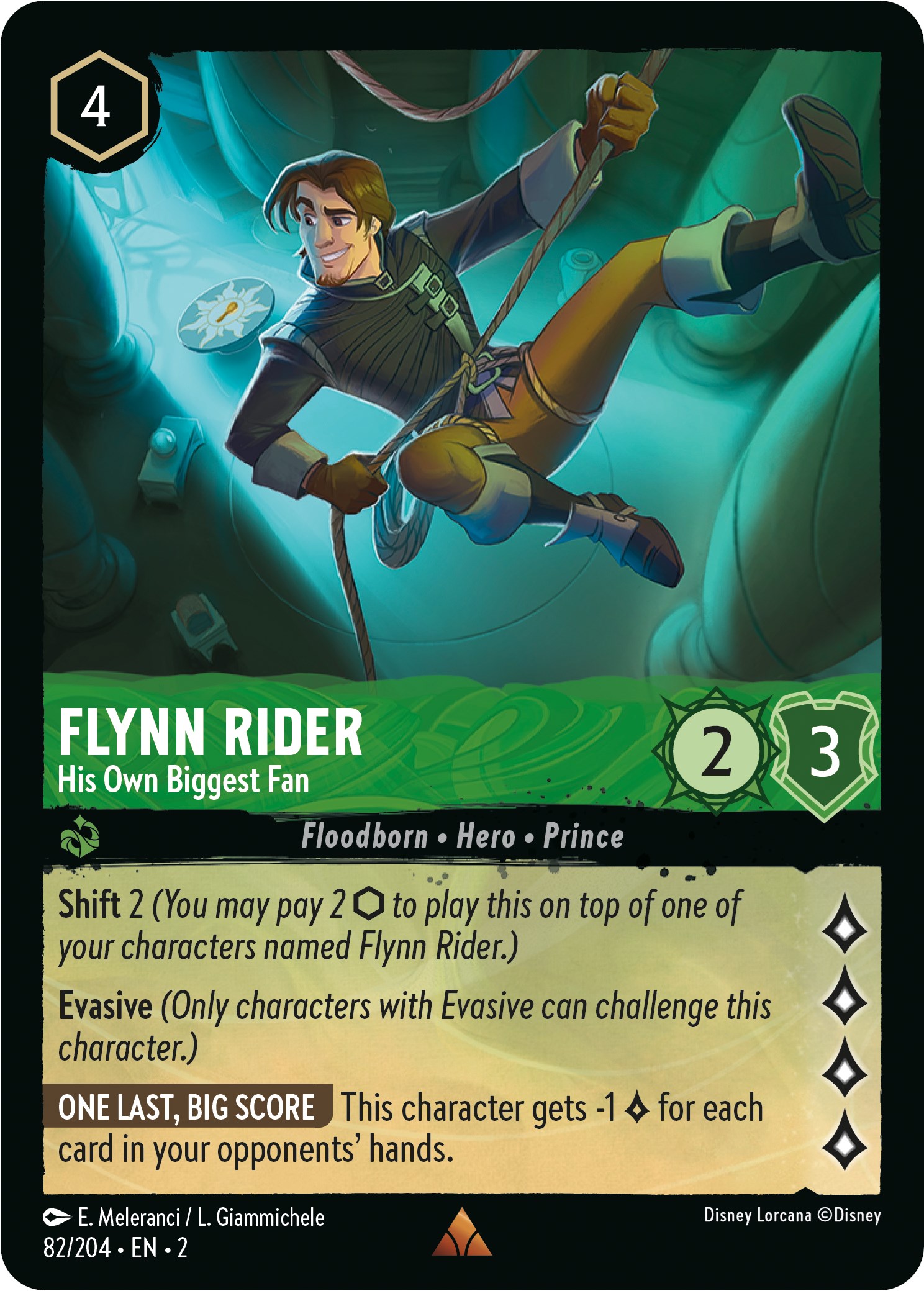 Flynn Rider - His Own Biggest Fan - Rise of the Floodborn - Disney Lorcana