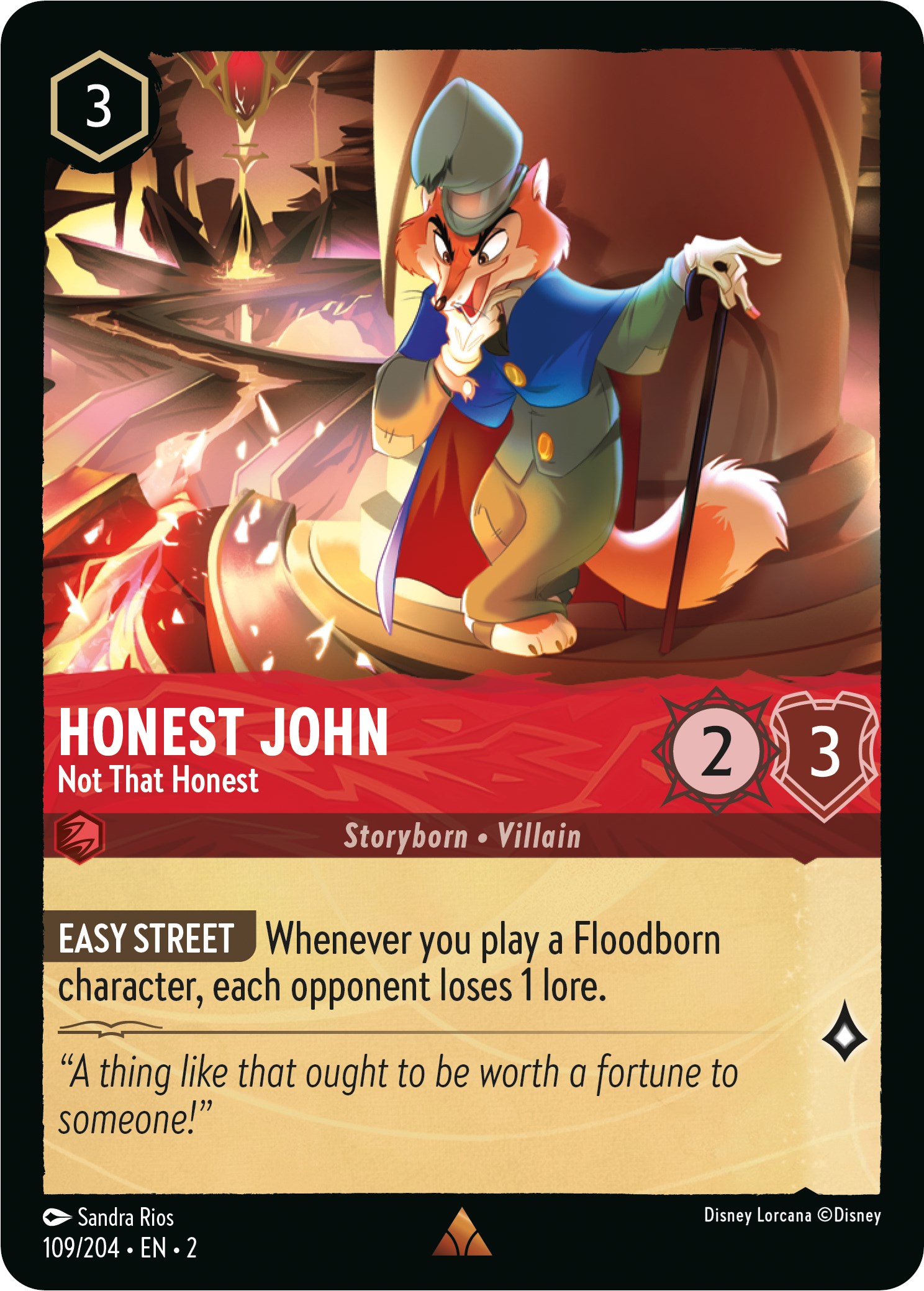 Honest John - Not That Honest - Rise of the Floodborn - Disney Lorcana