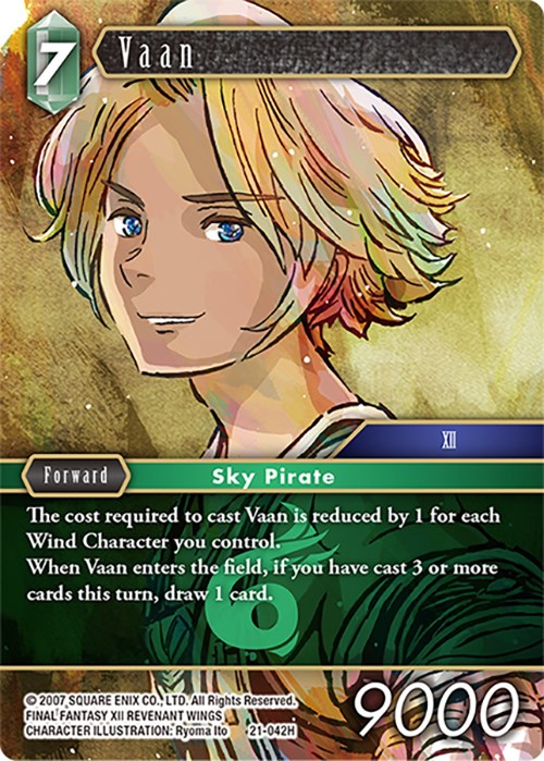 Vaan Beyond Destiny Final Fantasy TCG