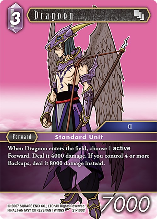 Dragoon 100C Beyond Destiny Final Fantasy TCG
