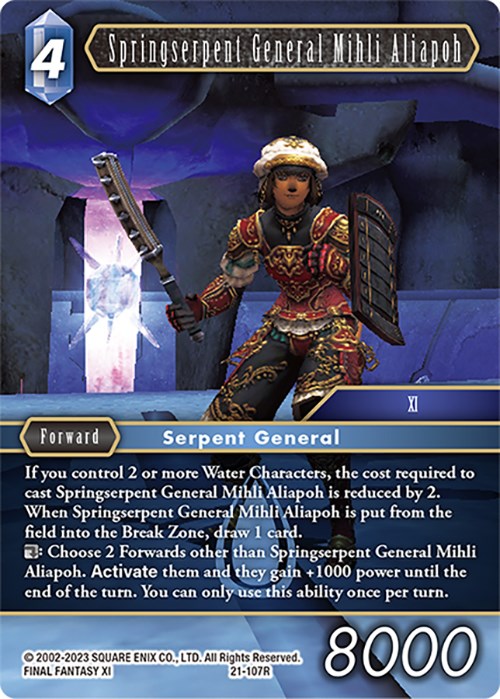 Springserpent General Mihli Aliapoh Beyond Destiny Final Fantasy Tcg