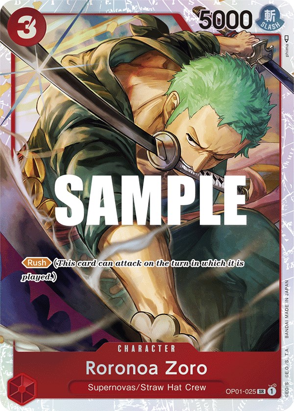 Roronoa Zoro - OP01-025 (Ultra Deck: The Three Captains) - One Piece ...