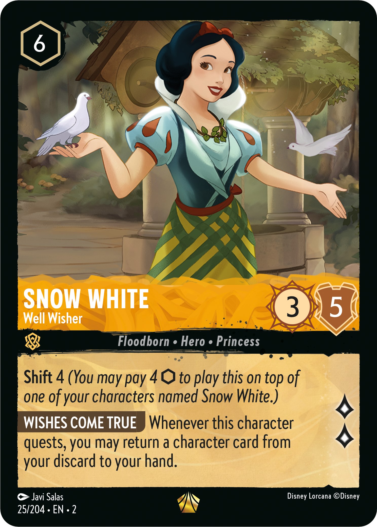 Snow White - Well Wisher - Rise of the Floodborn - Disney Lorcana