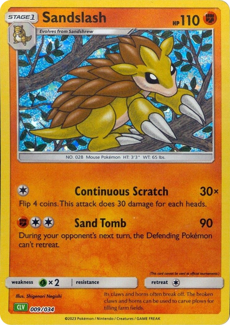 Sandslash card artwork