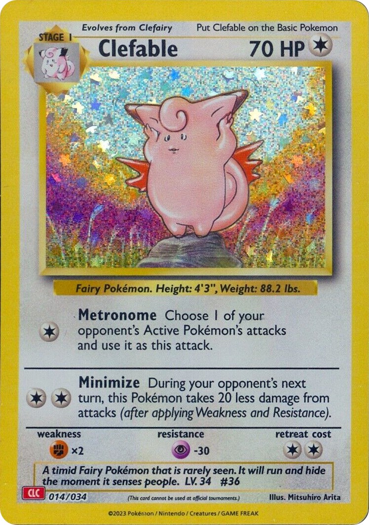 Clefable card artwork