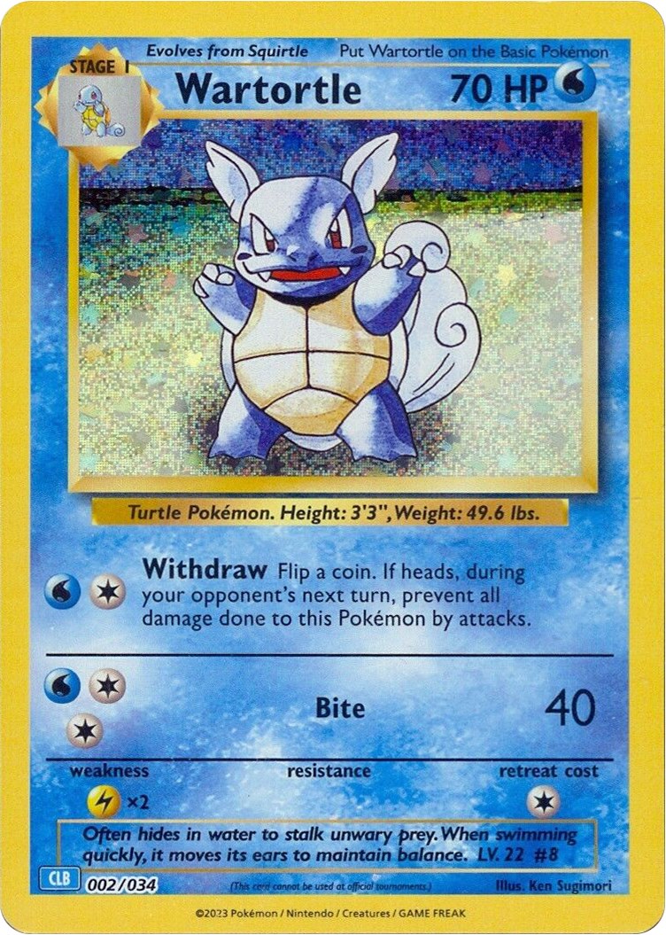 Wartortle card artwork