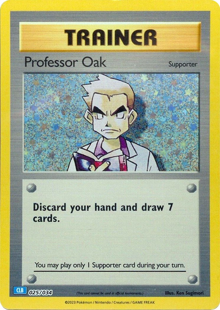 Professor Oak (CLB) card artwork