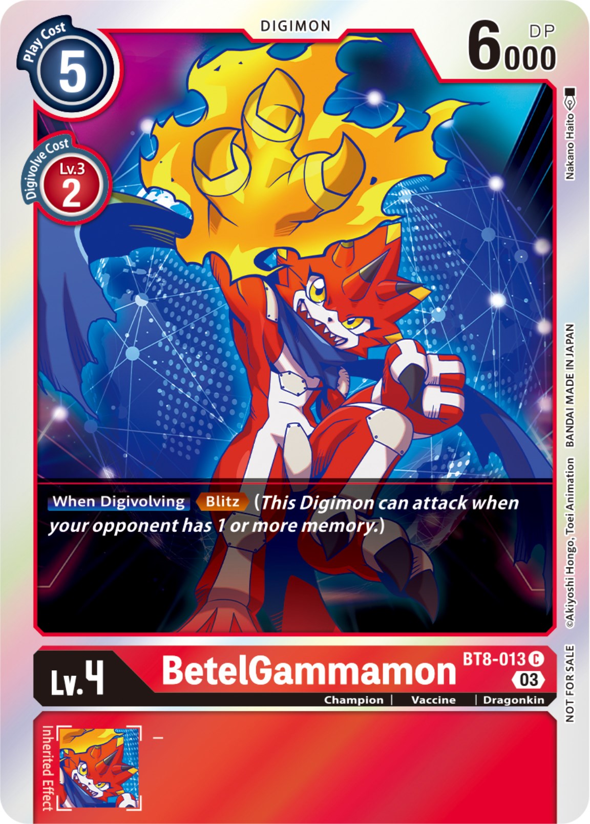 Betelgammamon Official Tournament Pack Vol11 New Awakening 