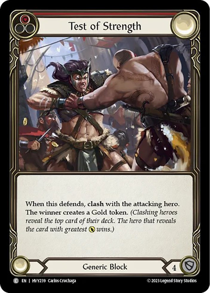 Test of Strength Heavy Hitters Flesh and Blood TCG