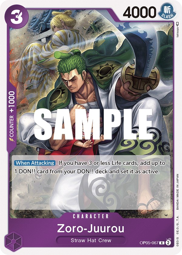 ZoroJuurou Awakening of the New Era One Piece Card Game