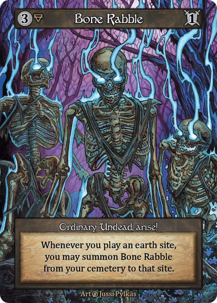 Bone Rabble (Store Alternate Art Promo) - Beta - Sorcery: Contested Realm