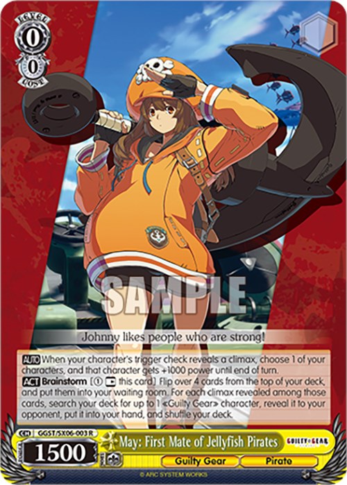 May First Mate of Jellyfish Pirates Guilty Gear Strive Weiss Schwarz